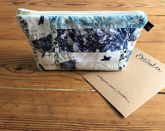 Liberty of London Patchwork Purse/Make-Up Bag in Tana Lawn Fabric. One of a Kind. Eva