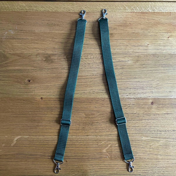 Instrument Case Straps for Violin, Small String, Small Brass in Bottle Green