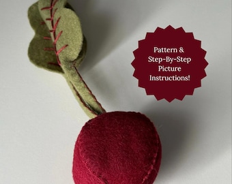 Filz Rüben Schnittmuster & Anleitung: DIY Play Food Anleitung (PDF Download)