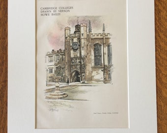 Hall Of Congregations Vintage Mid-Century Unposted Postcard Vatican Memorail Series Originally Painted By Vernon Howe Bailey
