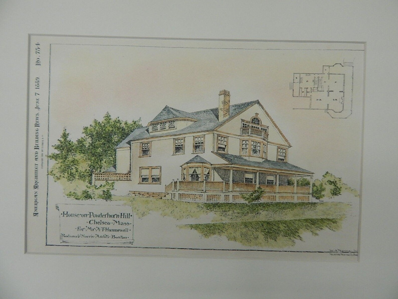 A T Hunnewell House Powderhorn Hill Chelsea Massachusetts Etsy