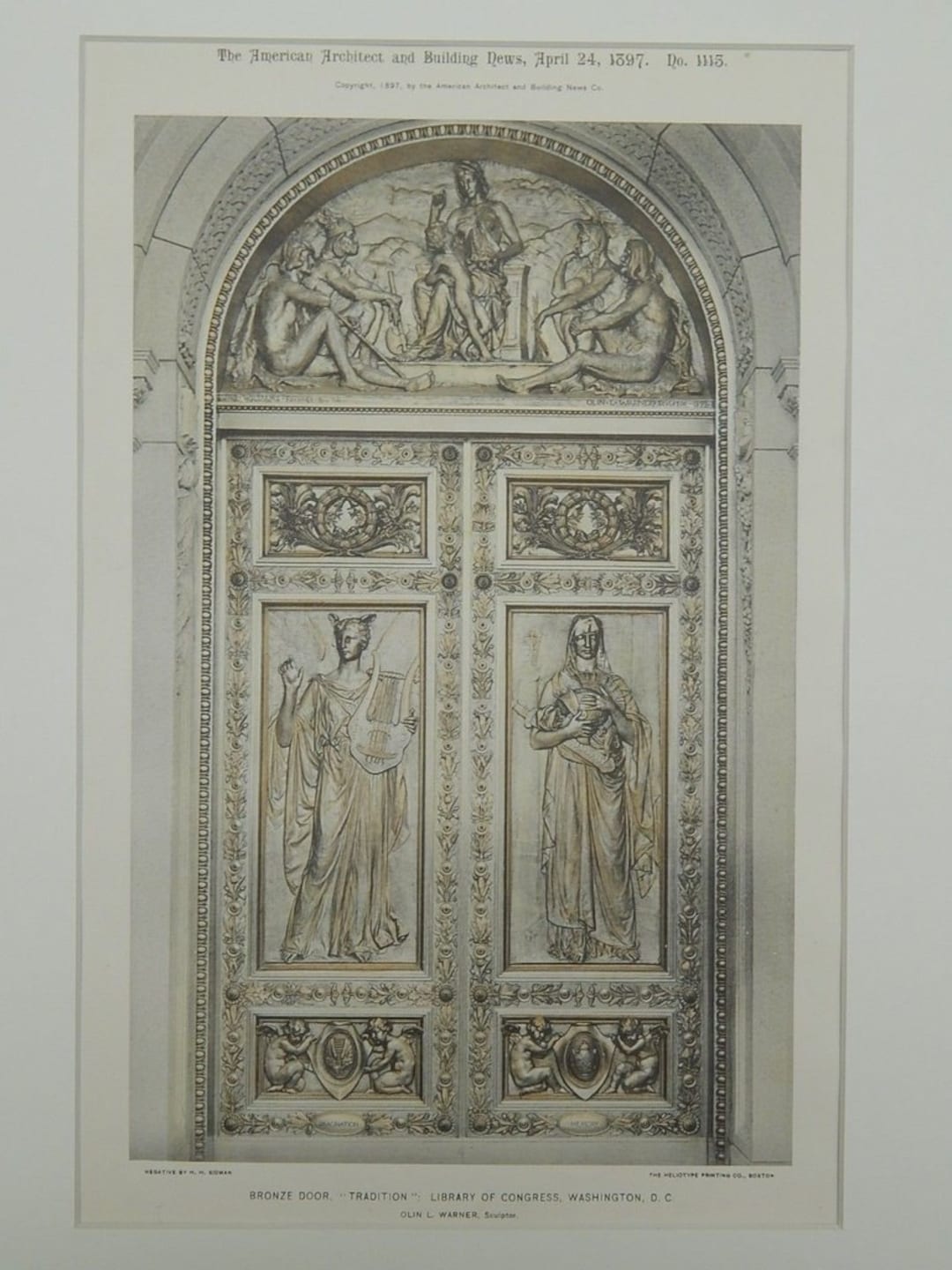 Tradition Bronze Door Library of Congress Washington DC Etsy