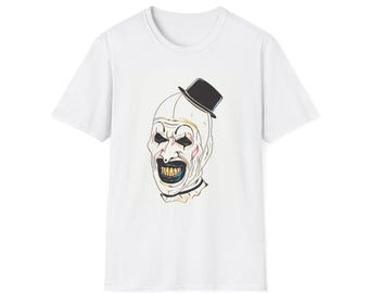 Camiseta gráfica The Terrifier: camiseta artística unisex de estilo suave
