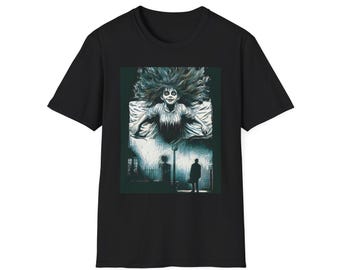 Exorcist Graphic Tee: Unisex Softstyle Artistic T-Shirt