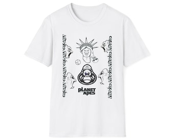 Planet of the Apes Graphic Tee: Unisex Softstyle Cotton T-Shirt