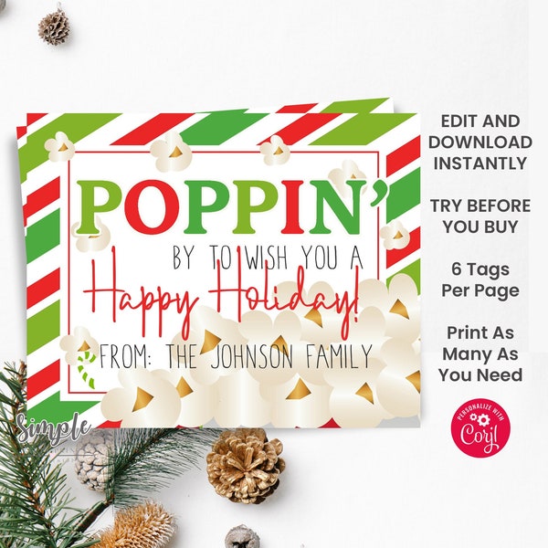 Popcorn Tags - Etsy