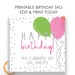 Printable Happy Birthday Tag Birthday Gift Ideas for Friends - Etsy