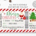Printable Christmas Voucher Template Editable Christmas Gift - Etsy