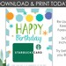 Happy Birthday Gift Card Holder Printable Birthday Party | Etsy