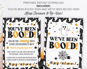 You've Been Booed Printable Instructions | Halloween Activity | Boo Sign Tradition | Instant Download | Fun Neighborhood Idea