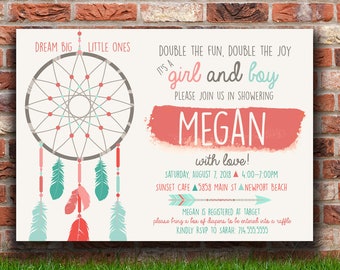 dream big little one baby shower invitations