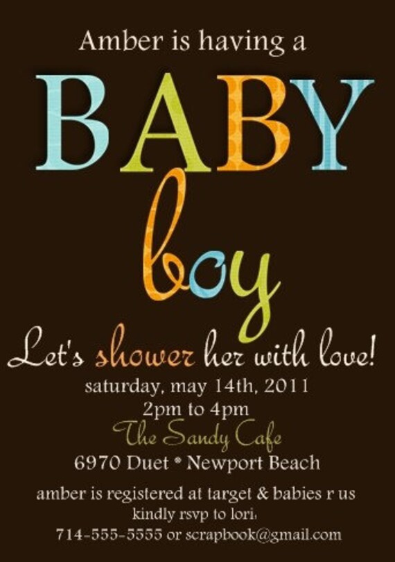 Items similar to Crafty Baby Shower Invitation on Etsy