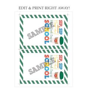 Happy First Day of School Gift Card Holder, Starbucks Gift Card Holder ...