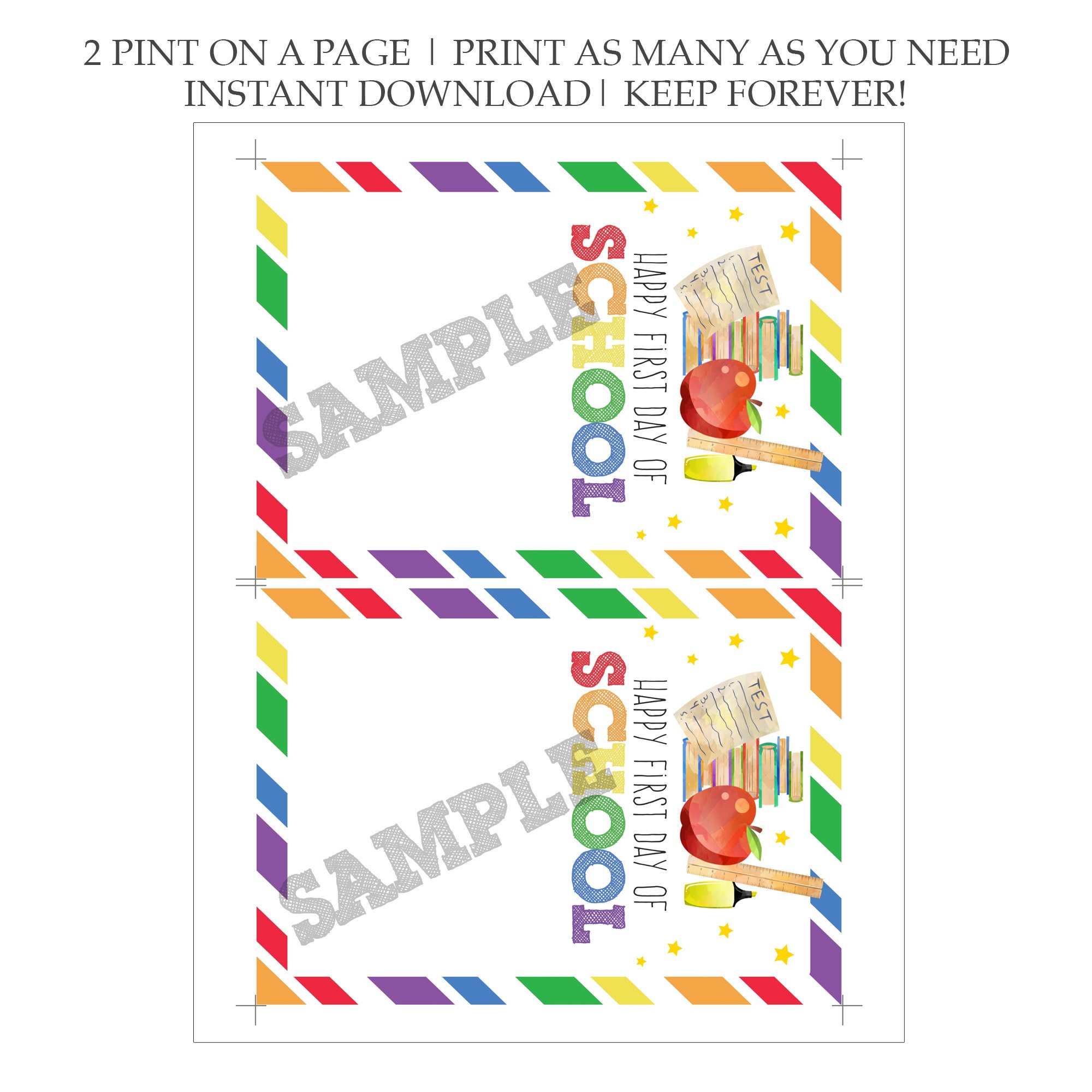 Happy First Day of School Gift Card Holder, Starbucks Gift Card Holder ...
