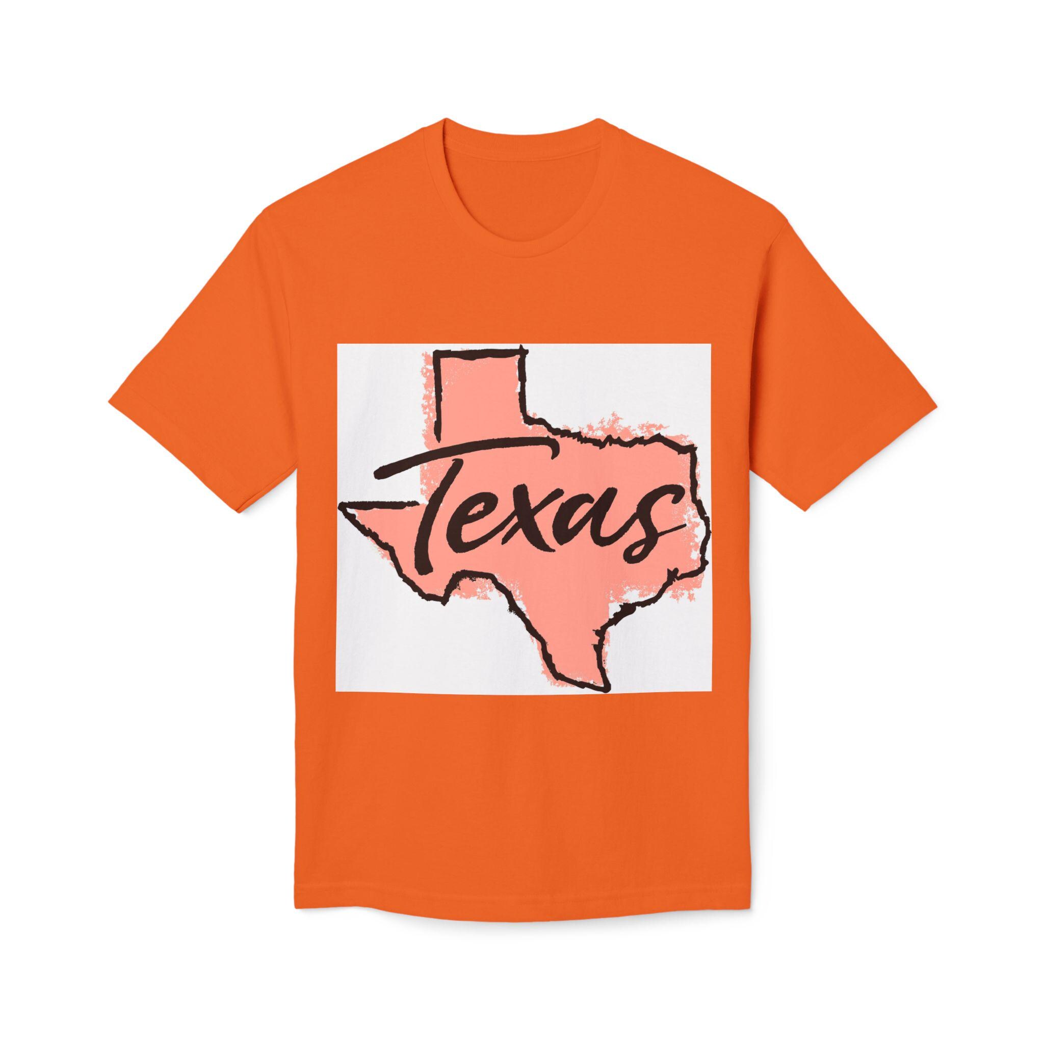 Texas Script Texas Script Map T-shirt | State Outline Design - Etsy