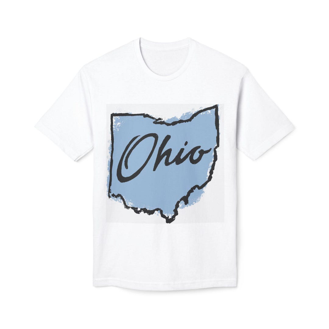 Script Ohio Shirts Ohio Script State Outline T-shirt | Ohio Map Tee - Etsy