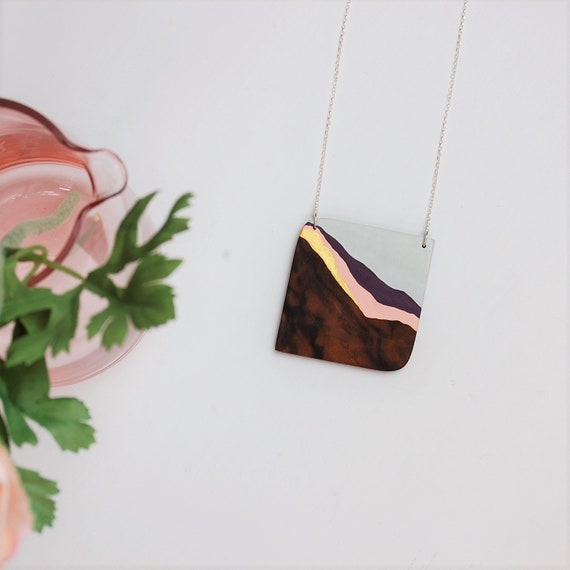 Hand Painted Wooden Pendant Wooden 