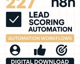 n8nLead Scoring Automaion | 227 Business Templates (Digitaler Download)