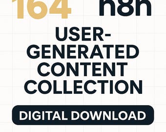 164 Sammlung von nutzergenerierten Inhalten und Prozesse der Prozessautomatisierung | Vorlagen für Geschäftsautomatisierung | Digitaler Download