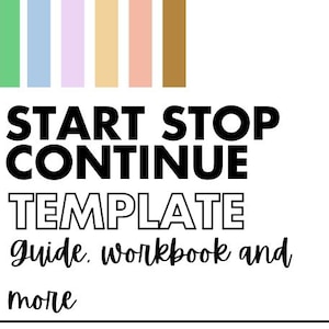 Start Stop Continue Template