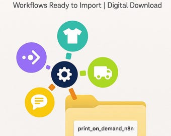 25 Print-on-Demand Automation Pack n8n Automation Templates | Workflows Ready to Import | Digital Download
