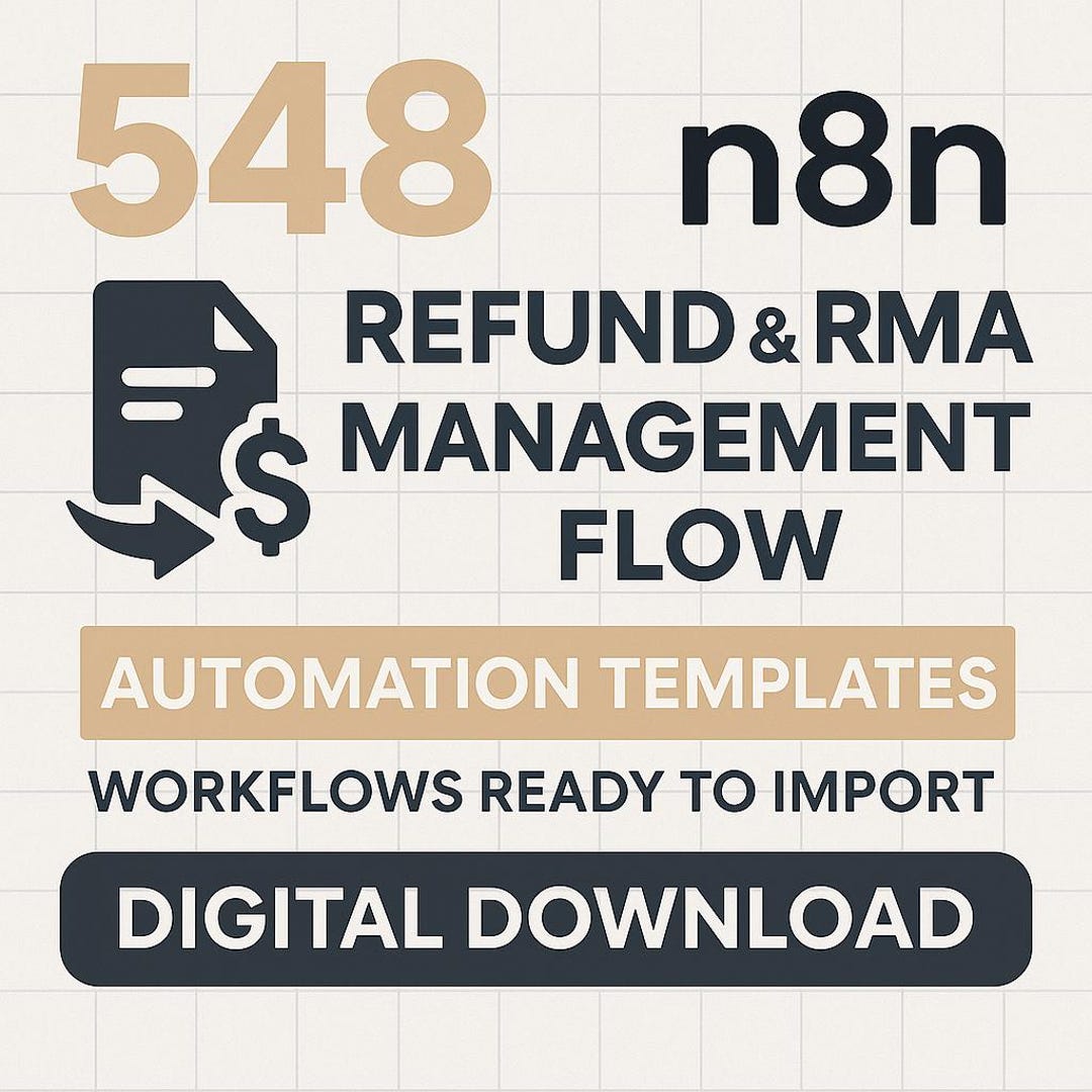 548 Refund & RMA Management Flow N8n Automation Templates | Workflows ...