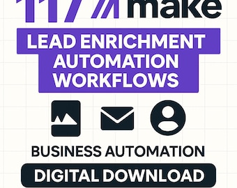117 Blei-Anreicherung Make-Automatisierung Arbeitsablauf | Vorlagen für Geschäftsautomatisierung | Digitaler Download