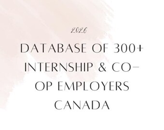 - 300+ Internship & Co-op Employers in Kanada