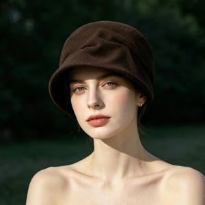 Short Brim Round Hat - Etsy