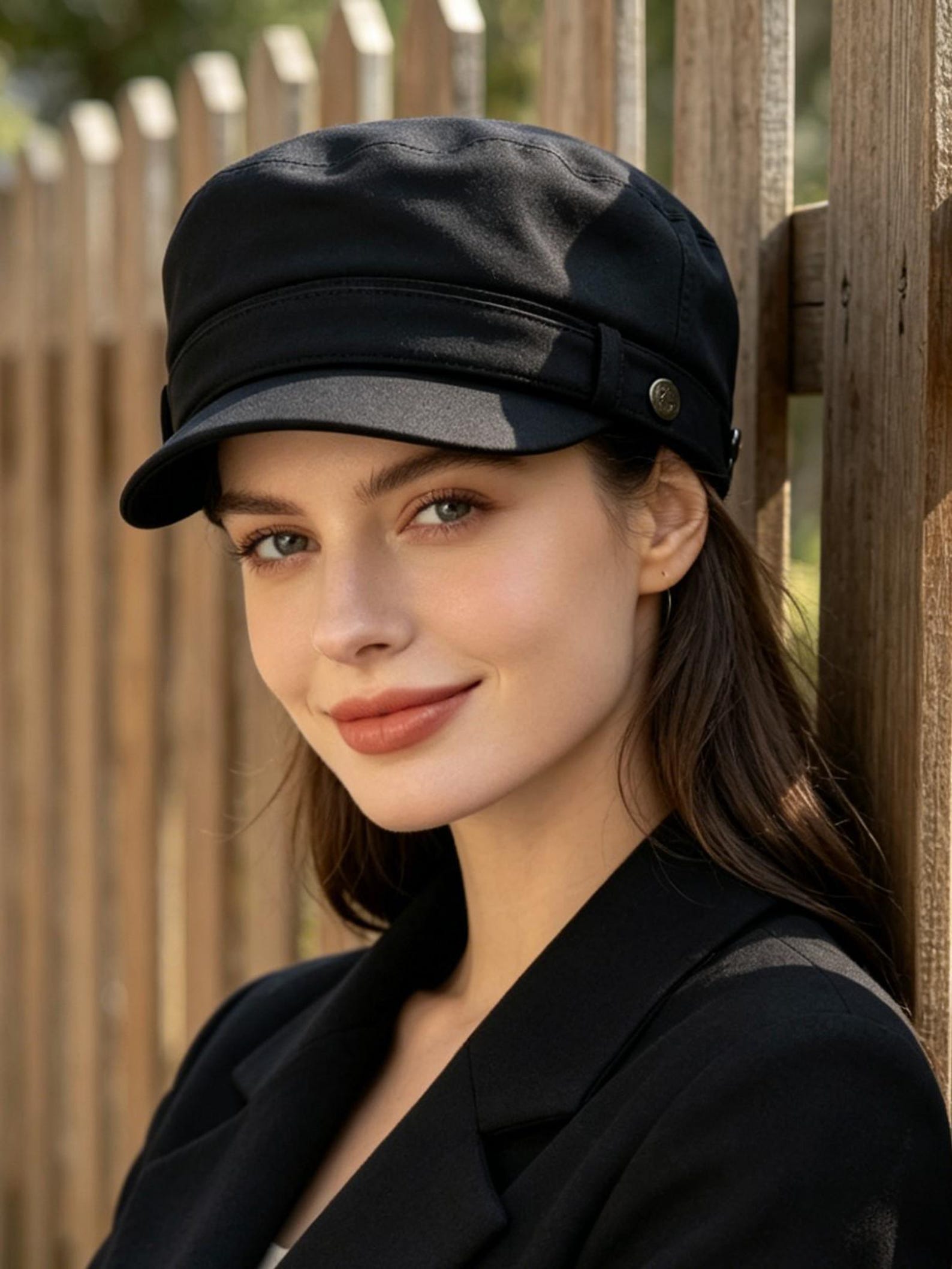 Old Money Linen Equestrian Hat, Retro Flat-top Cap, Face Slimming ...