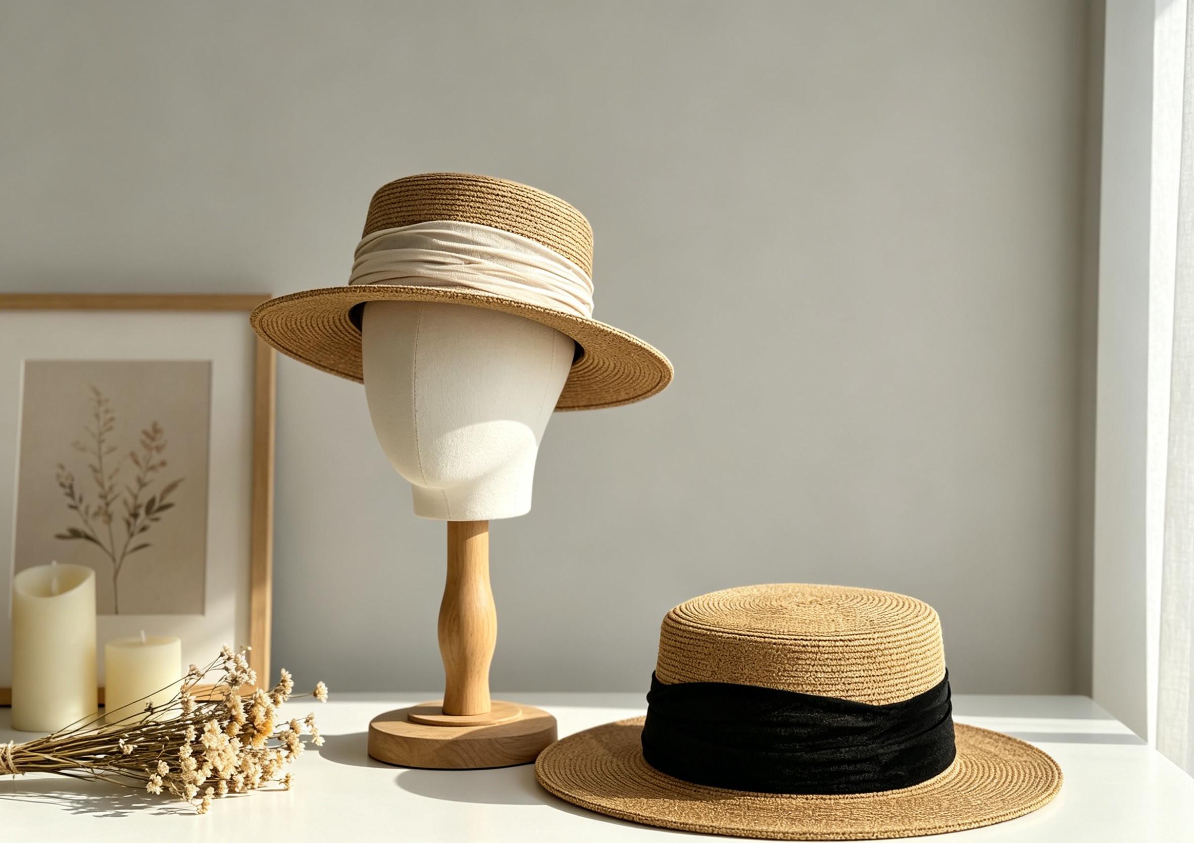 Straw Boater Hats With Ribbon - Etsy
