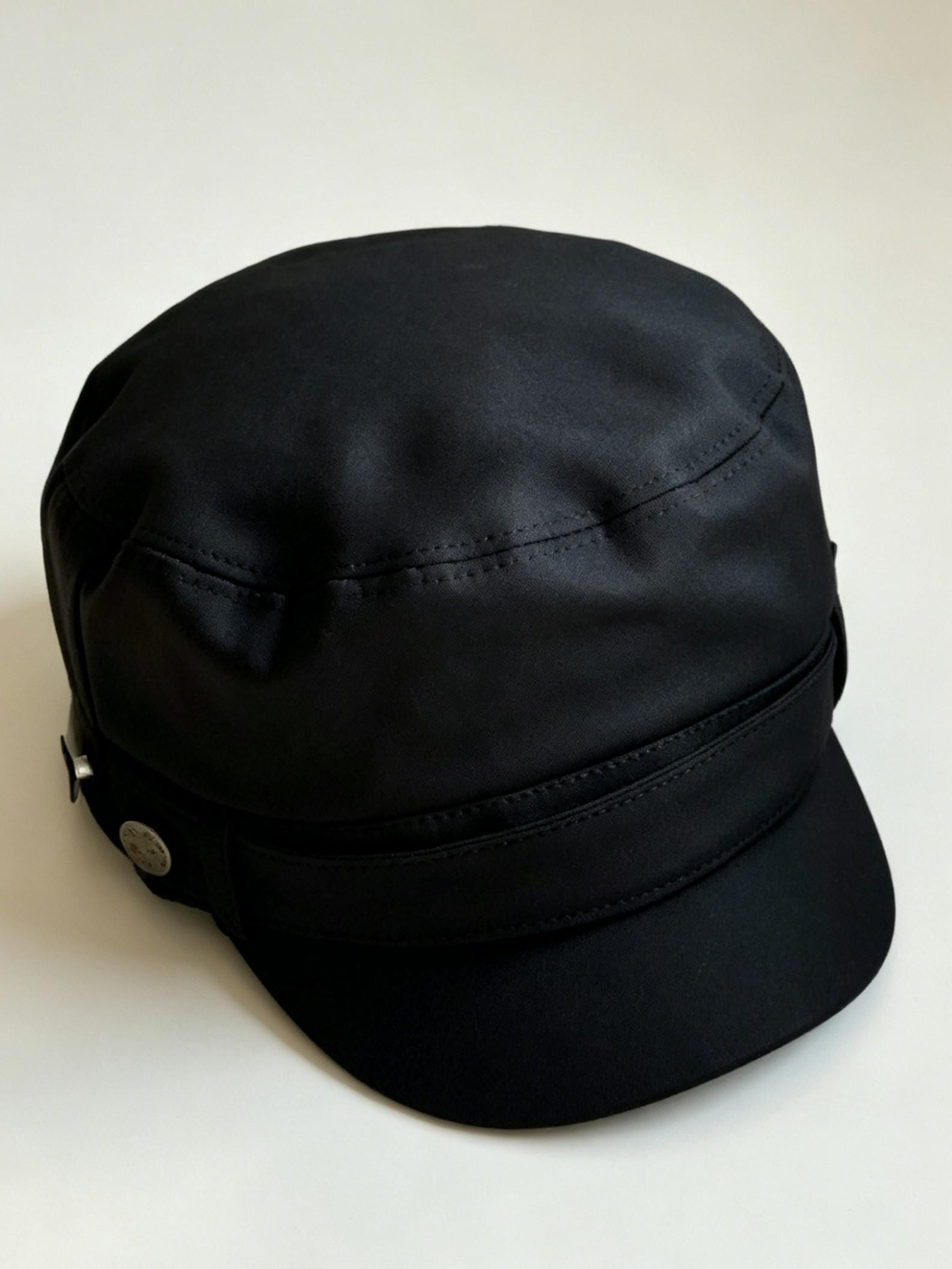 Old Money Linen Equestrian Hat, Retro Flat-top Cap, Face Slimming ...