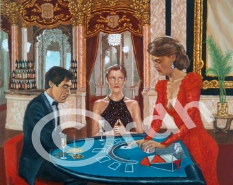 James Bond art Timothy Dalton Licence to Kill A4 artwork print