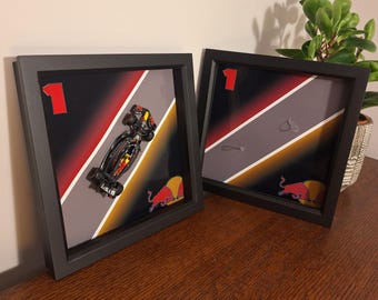 F1 Red Bull Max Verstappen 'No.1' model car display frame