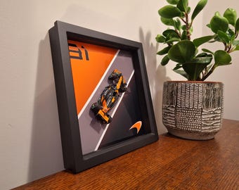 F1 McLaren Oscar Piastri framed car and No.81 artwork