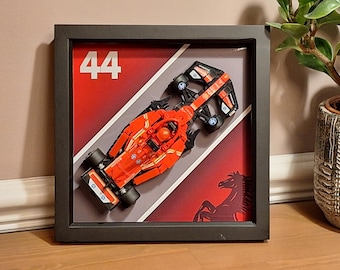 Lego Ferrari F1 Lewis Hamilton 44 Speed Champions Display Frame