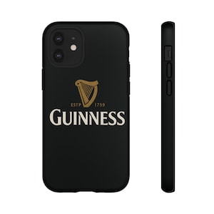Funda para teléfono Guinness: diseño de arpa irlandesa en negro y dorado imagen 16