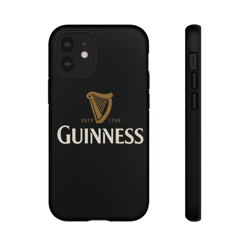Funda para teléfono Guinness: diseño de arpa irlandesa en negro y dorado imagen 16