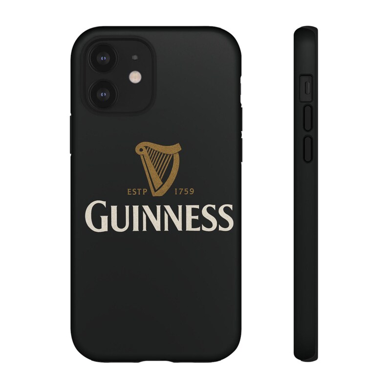 Funda para teléfono Guinness: diseño de arpa irlandesa en negro y dorado imagen 17