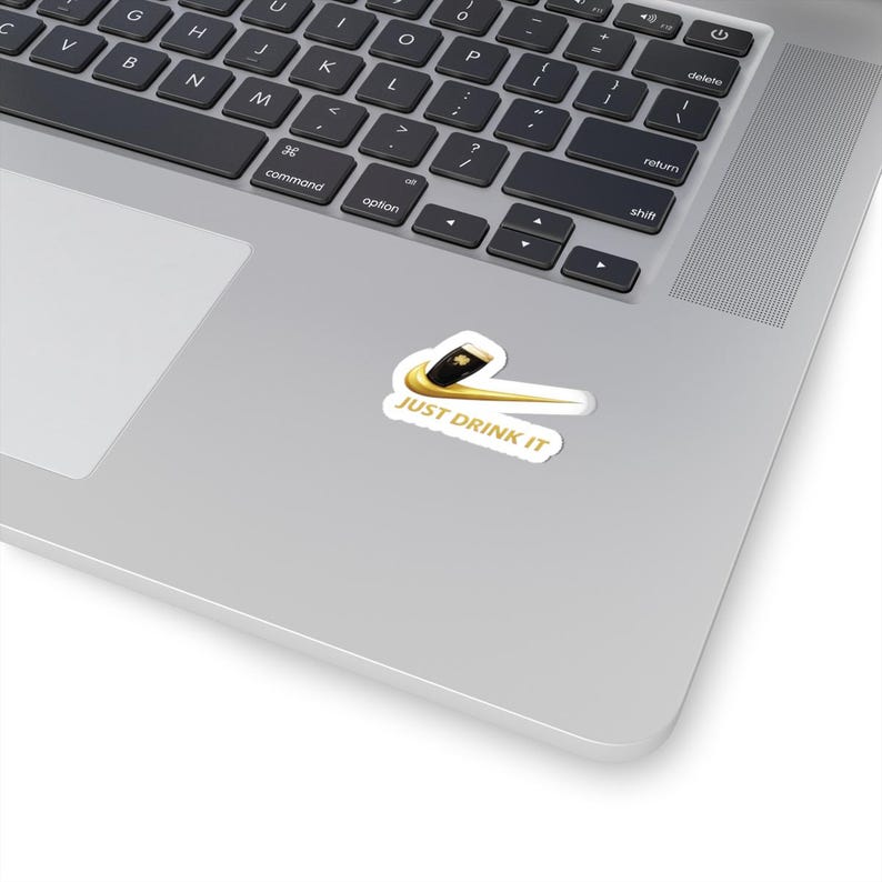 Just Drink It – Pint Glass Sticker | Guinness Logo Decal image 1
