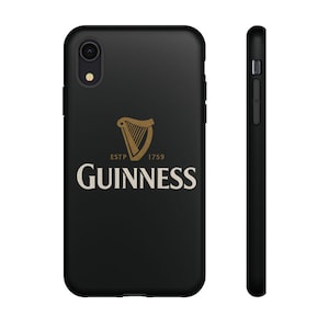 Funda para teléfono Guinness: diseño de arpa irlandesa en negro y dorado imagen 5