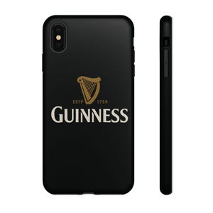 Funda para teléfono Guinness: diseño de arpa irlandesa en negro y dorado imagen 7