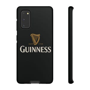 Funda para teléfono Guinness: diseño de arpa irlandesa en negro y dorado imagen 13
