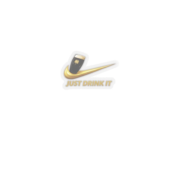 Just Drink It – Pint Glass Sticker | Guinness Logo Decal image 14