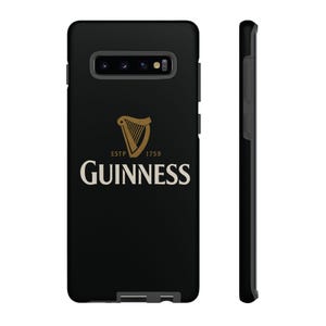 Funda para teléfono Guinness: diseño de arpa irlandesa en negro y dorado imagen 9