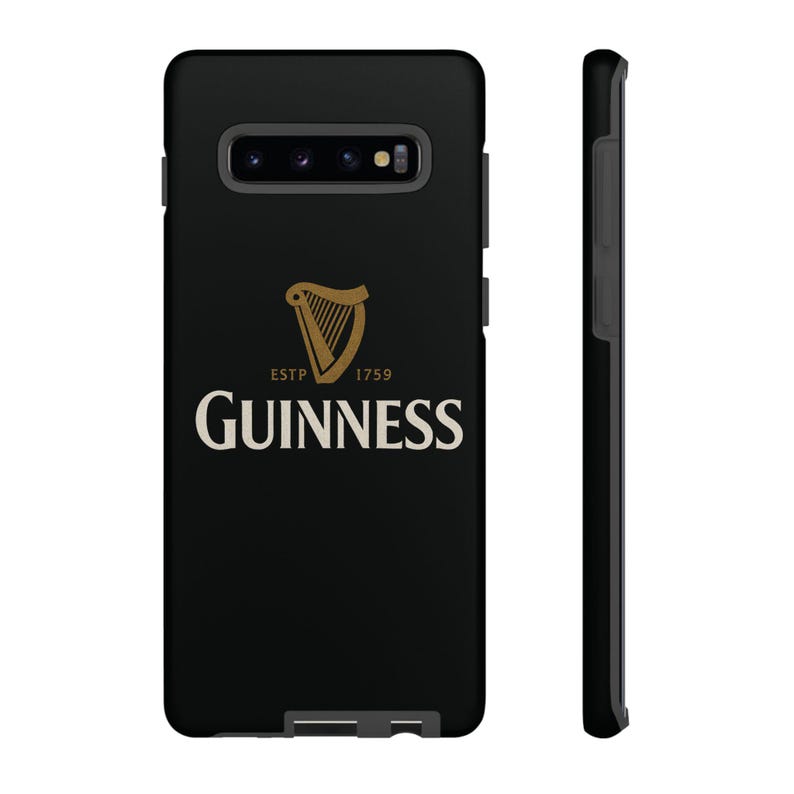 Funda para teléfono Guinness: diseño de arpa irlandesa en negro y dorado imagen 9