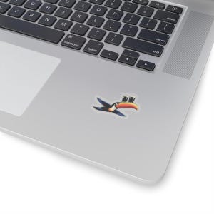 Cartoon Toucan Sticker | Kiss-Cut Sticker, Tropical Bird Decal, Guinness image 9