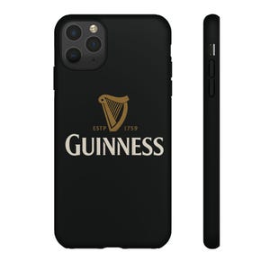 Funda para teléfono Guinness: diseño de arpa irlandesa en negro y dorado imagen 12