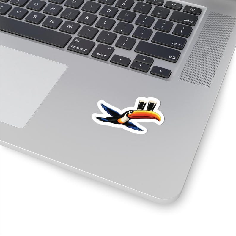 Cartoon Toucan Sticker | Kiss-Cut Sticker, Tropical Bird Decal, Guinness image 17