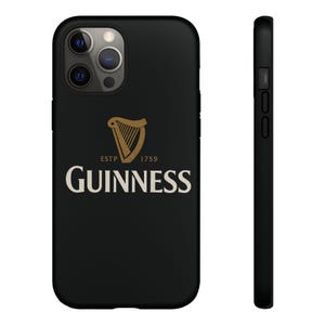 Funda para teléfono Guinness: diseño de arpa irlandesa en negro y dorado imagen 19